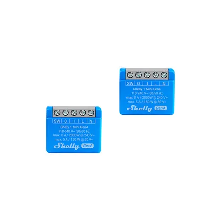 Set of 2 Shelly 1 Mini Gen4 Zigbee/Matter Controllers